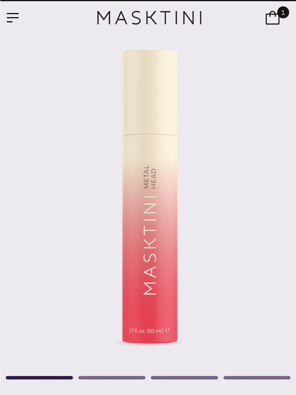 Masktini Metal Head Gold Brightening Mask